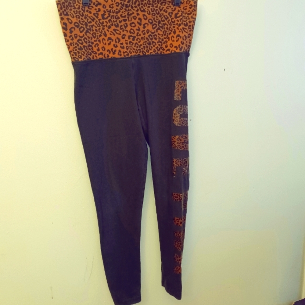 Victoria's Secret leopard tights